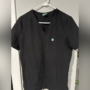 Garde malade black scrub set.